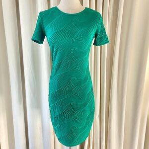 Zara | Green Textured Dress | Small